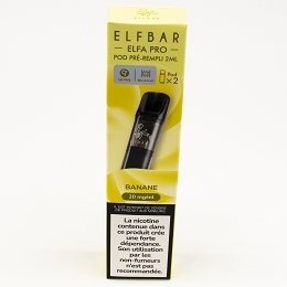 BATTERIE ELFA 500MAH PACK DE 2 PODS ELFA PRO  2ML:Banane/